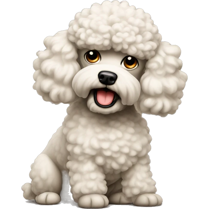 Angry poodle emoji