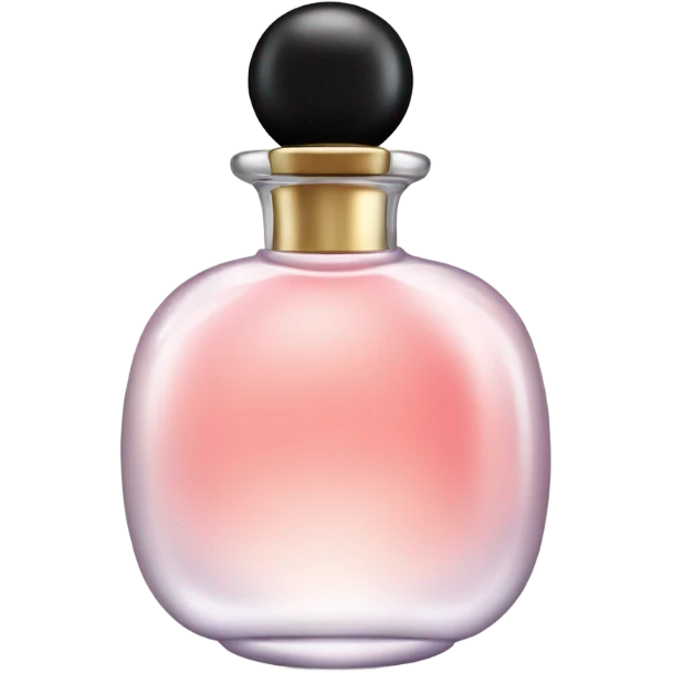 cute perfume emoji with black cap emoji
