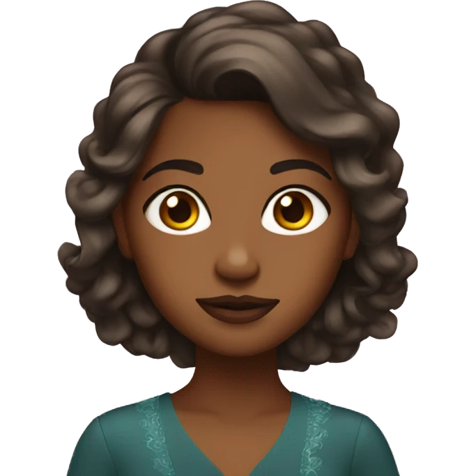 Fancy brown girl  emoji