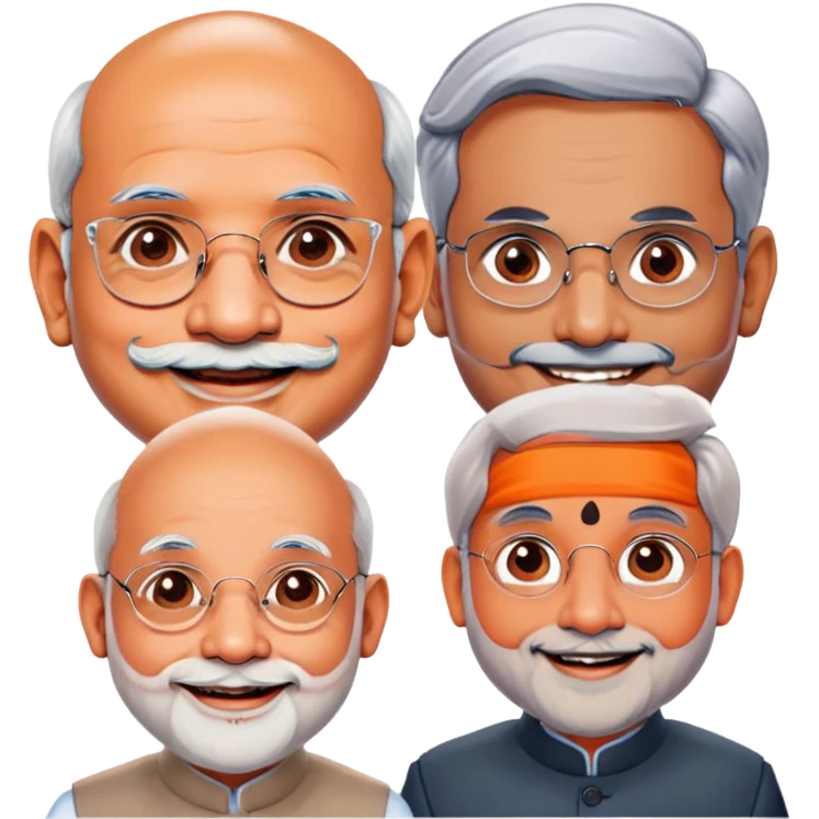 Modi amit shah and s jaysankar emoji