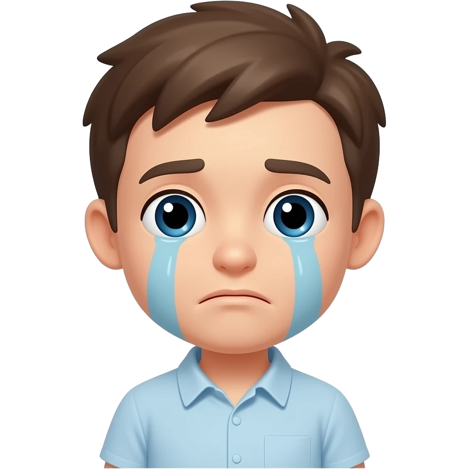 Şeffaf erka plana sahip ağlayan dudu karakterini çizer t emoji