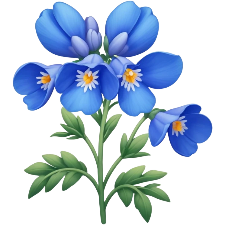Blue bonnet  emoji
