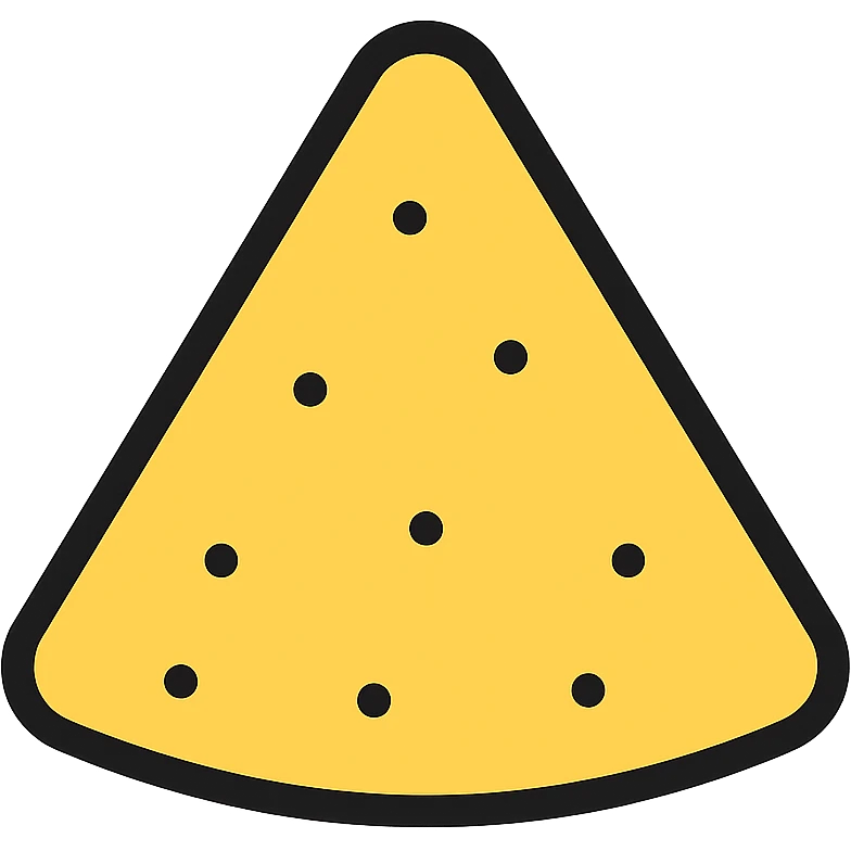 colored tortilla chip icon emoji