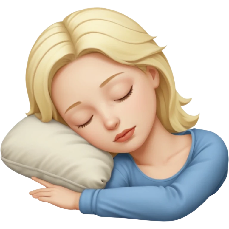 schlafen frau blond emoji