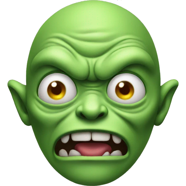 Mad alien emoji