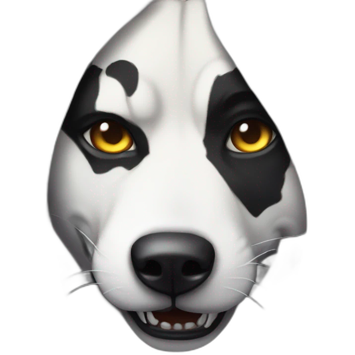 siba inu with corpsepaint emoji