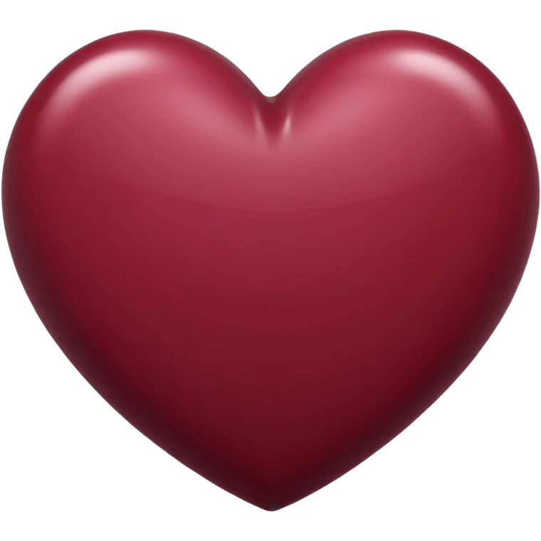 Maroon heart emoji emoji