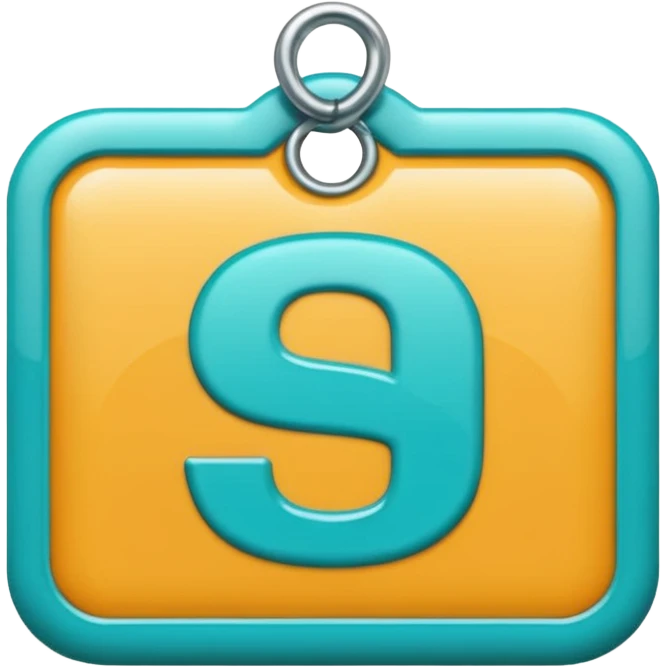 price tag emoji with $19.99, turquoise color emoji