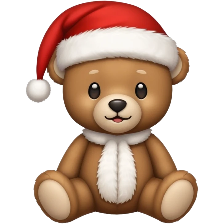 Christmas teddy bear emoji