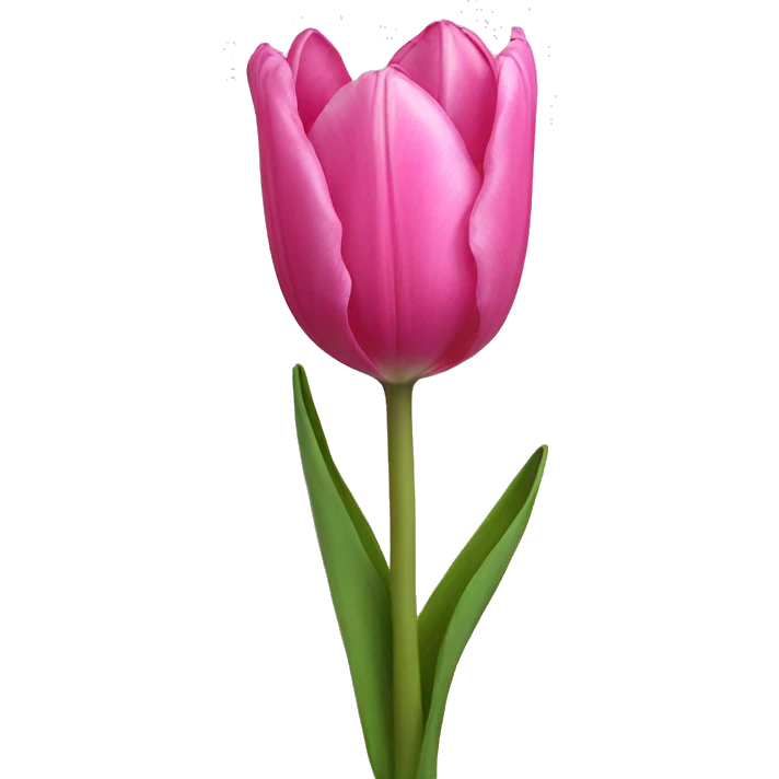 Pink tulip emoji
