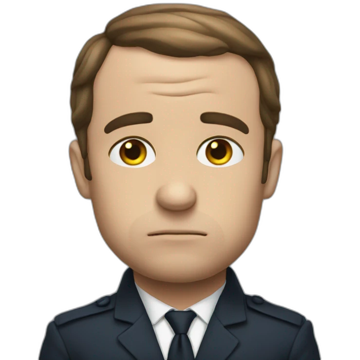macron sad emoji