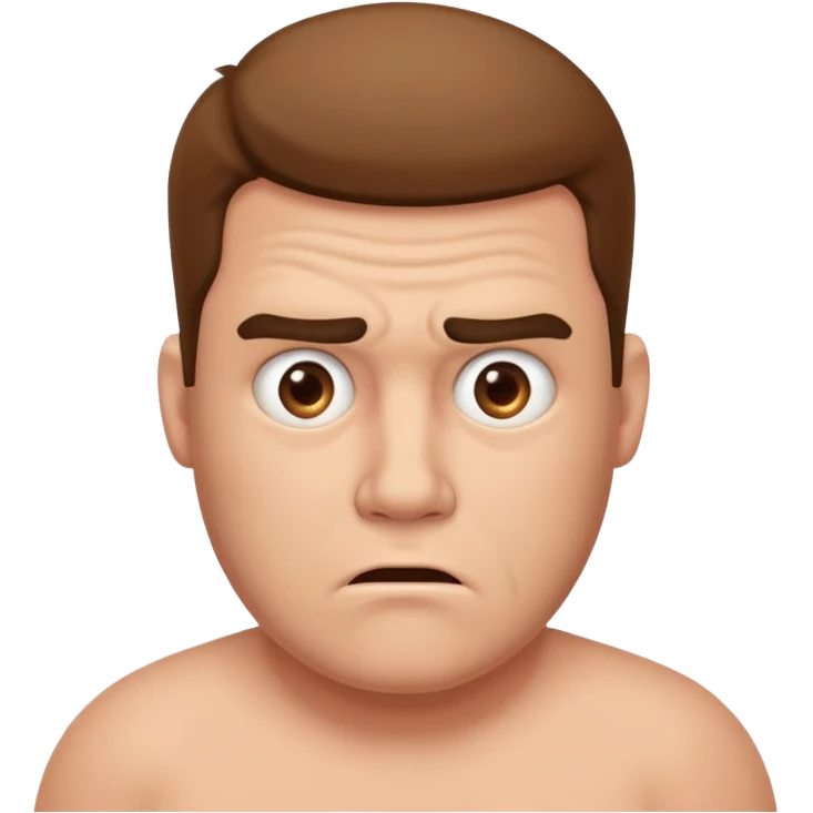 Burly opaque male identity crisis emoji