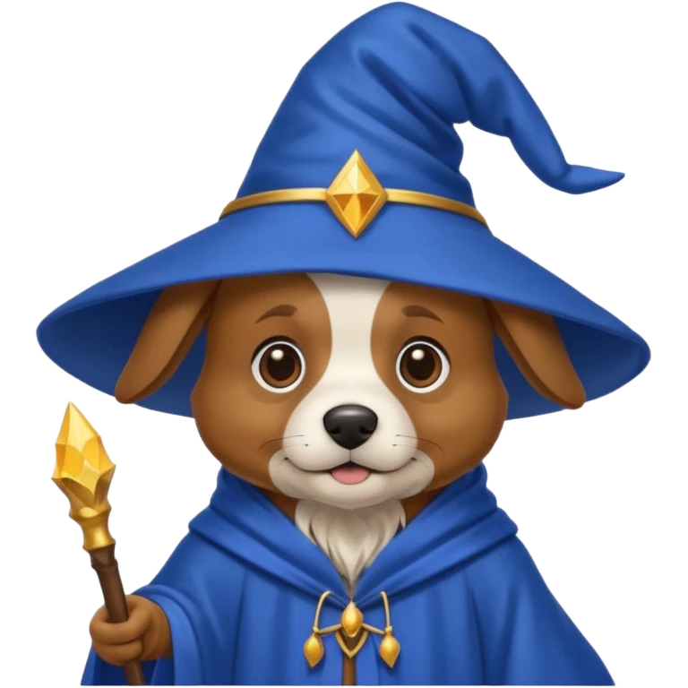 Dog wizard emoji