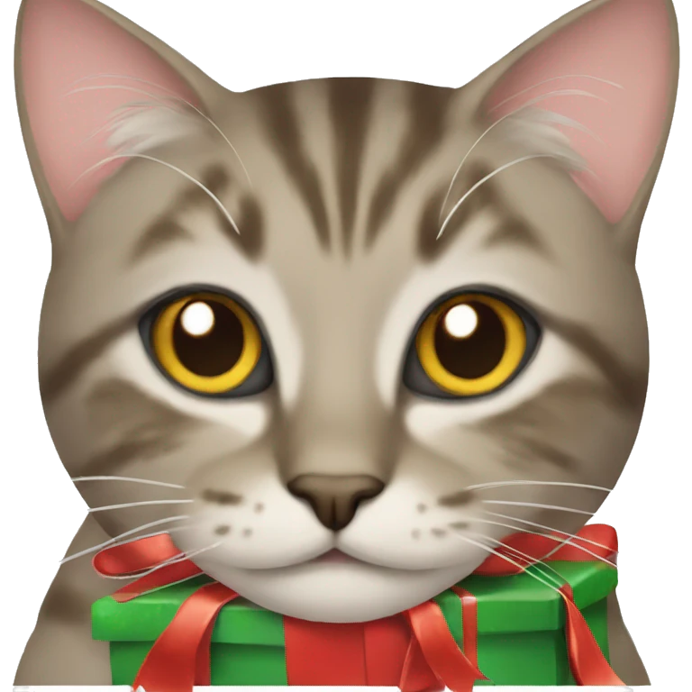 Christmas cat emoji