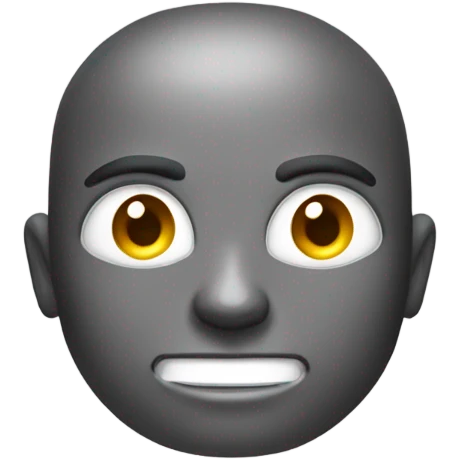 Person with the face of a bolt nut emoji