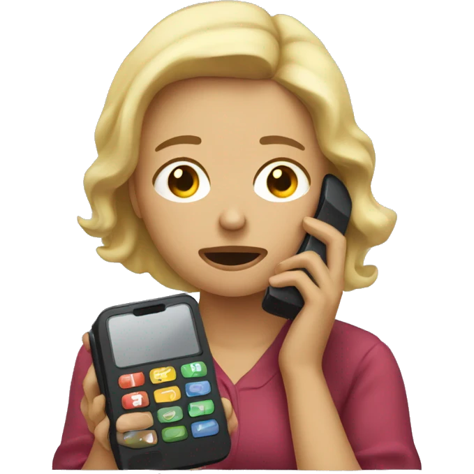 Woman crying with a phone in her hand emoji