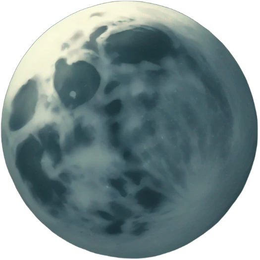 Moon with plants emoji