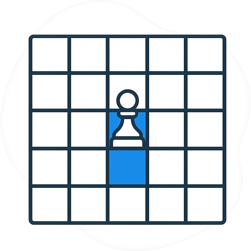 chess opening move, transparent background emoji
