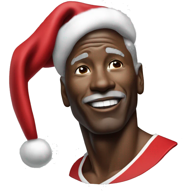 Micheal Jordan as Santa  emoji