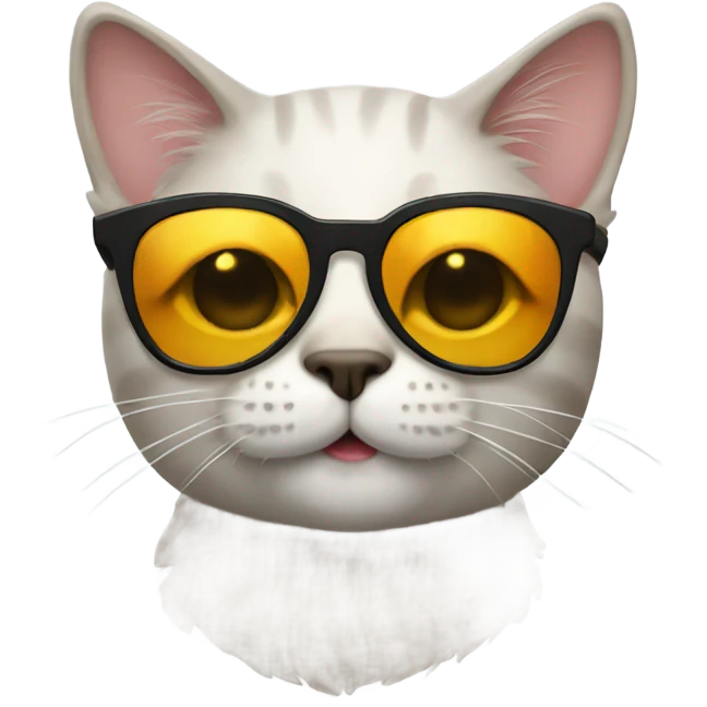 Cat with sunglasses emoji