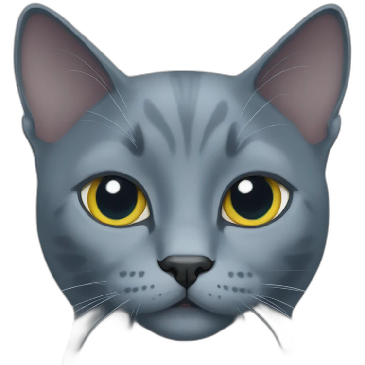 russian blue cat emoji
