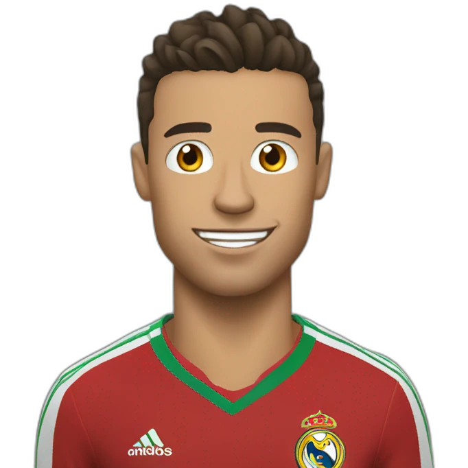 Ronaldo qui fait caca emoji