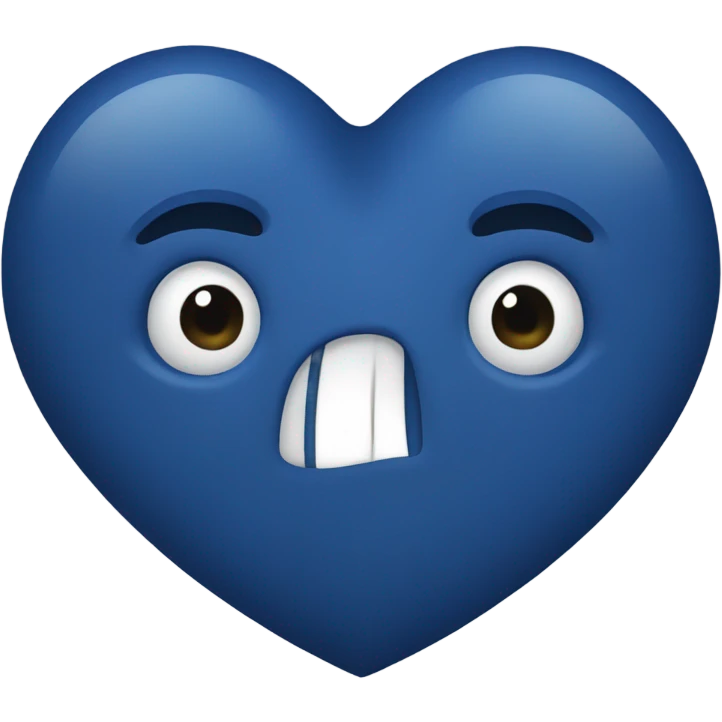 Dark blue heart  emoji