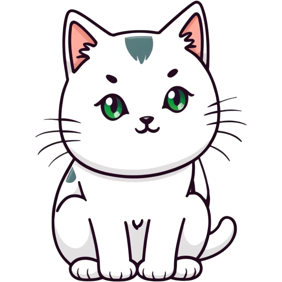 White cat emoji