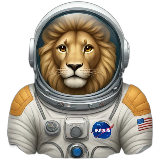 astronaut lion emoji