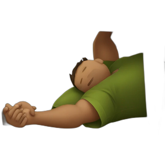 Drunk man laying under a table emoji