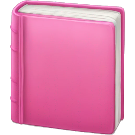 pink book emoji