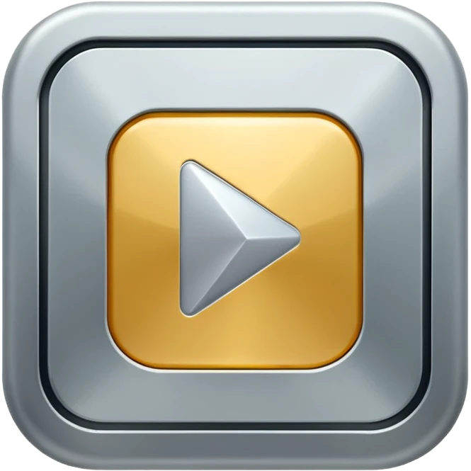 silver play button emoji