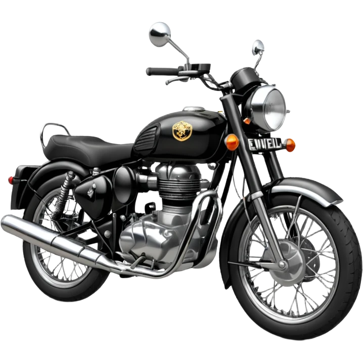 Black Royal Enfield  emoji