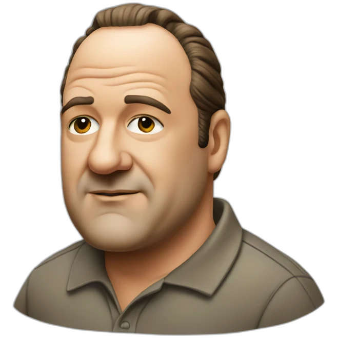 Tony soprano with polo tshirt emoji