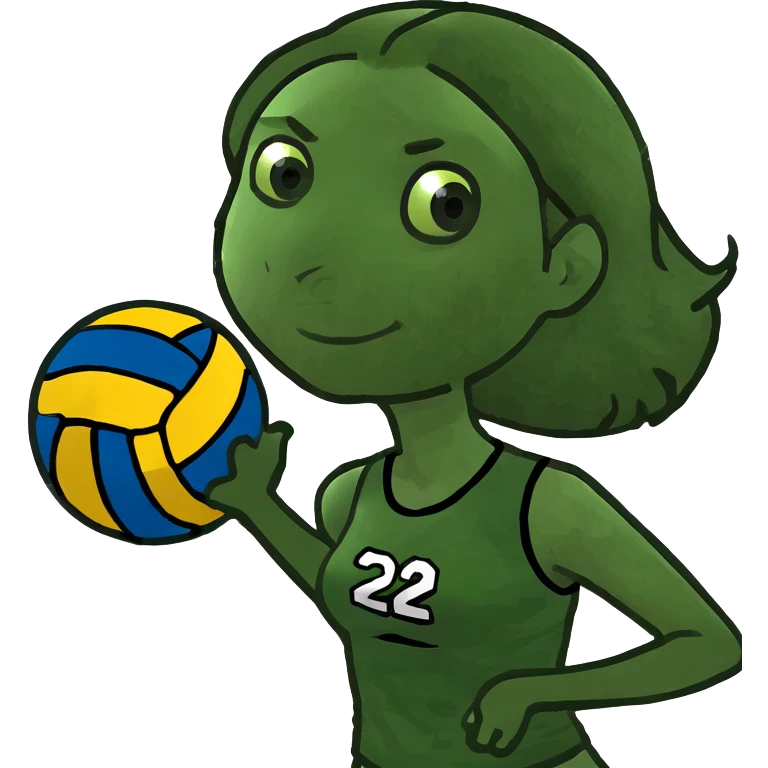 Girl playing volleyball  emoji