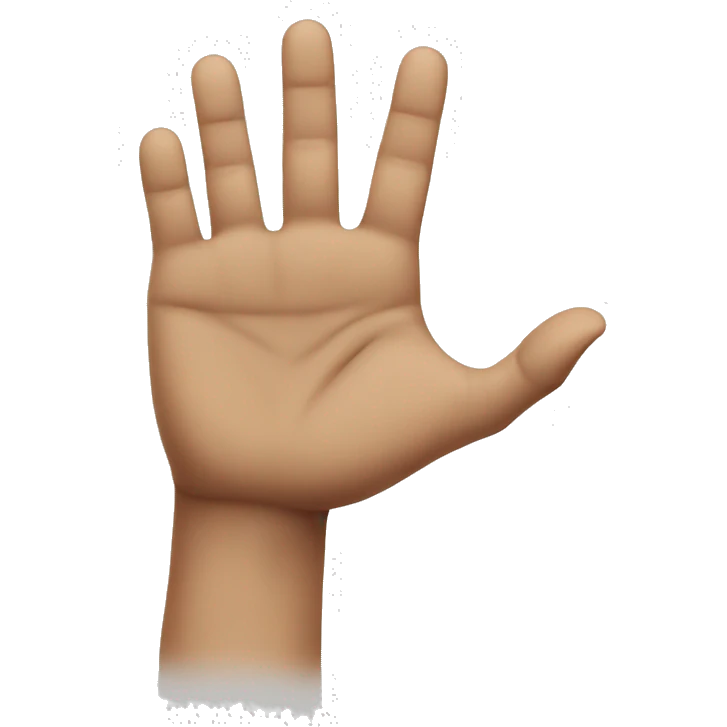 hand doing an L shape with other fingers down emoji