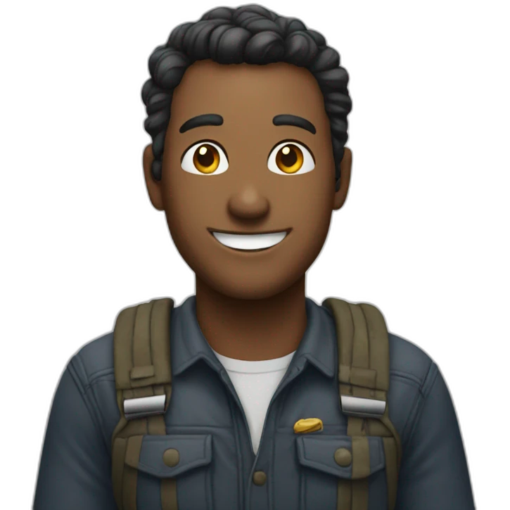 Man smiling and giving applauses  emoji