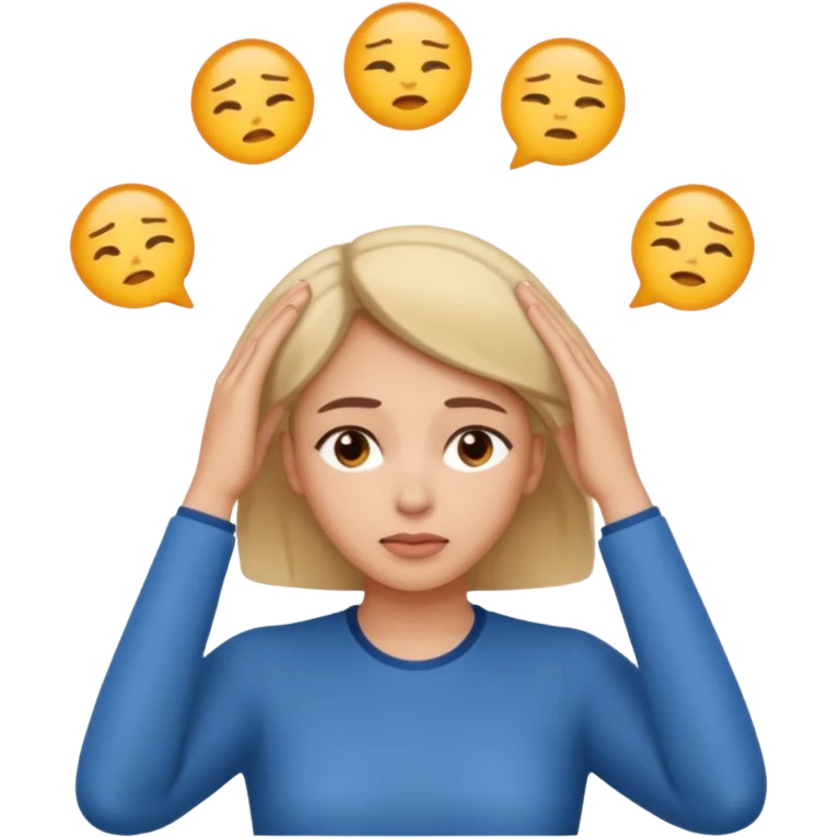 decision gesture women hands on top of the head emoji