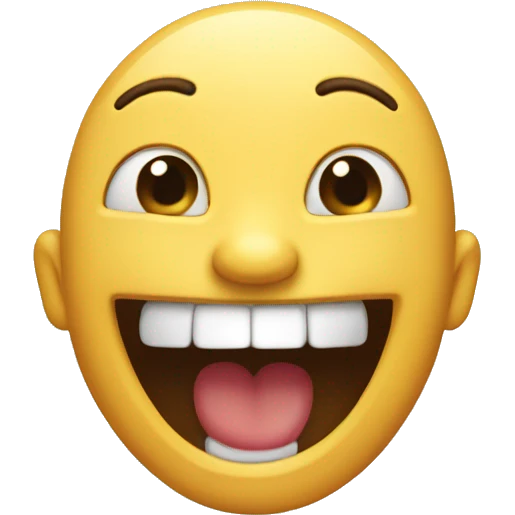 Laughing with the corners of your mouth raised emoji
