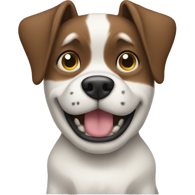 Dog texting  emoji