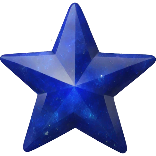 One Lapis lazuli star emoji