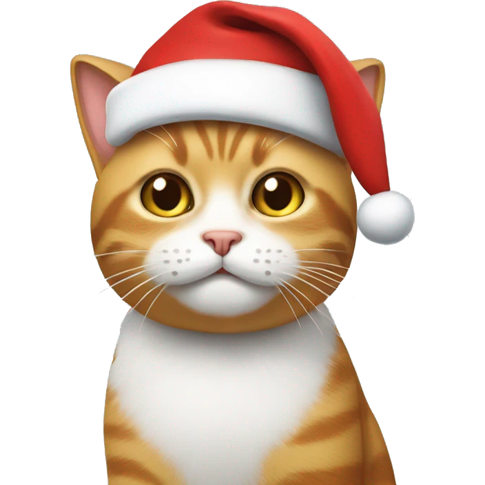 Cat with Santa hat emoji