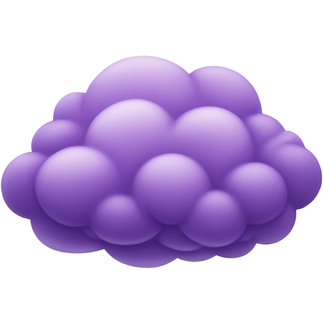 Purple cloud emoji