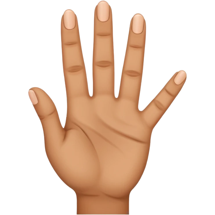 a finger holding up 3 fingers emoji