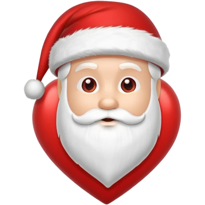 santa heart emoji