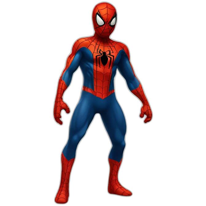 Spiderman con corpo di gatto emoji