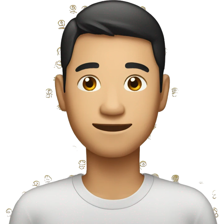 southeast asian male emoji holding the name NOEL emoji
