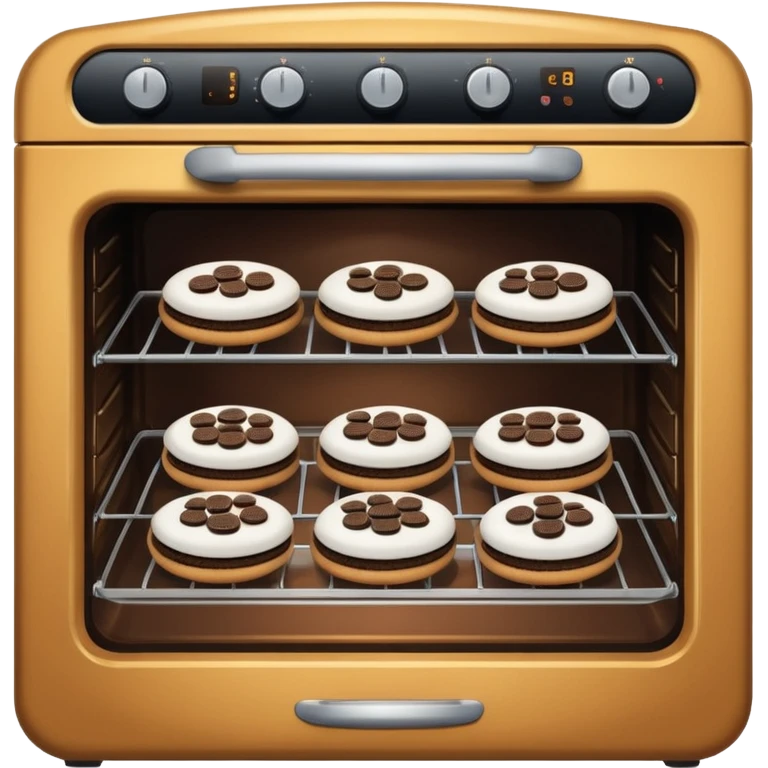 oven with oreo cookies inside emoji