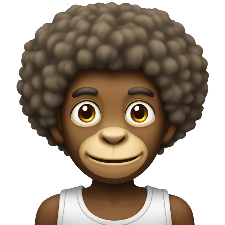 Monkey with Afro emoji