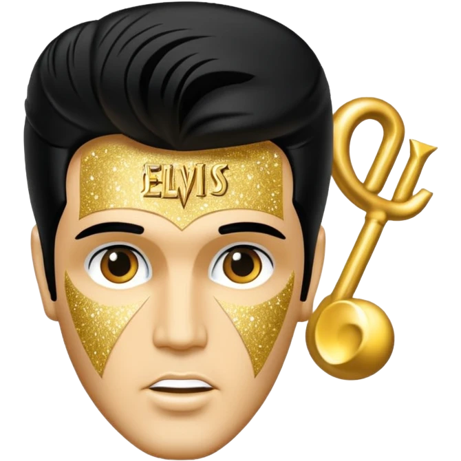 TCB Elvis Presley logo emoji